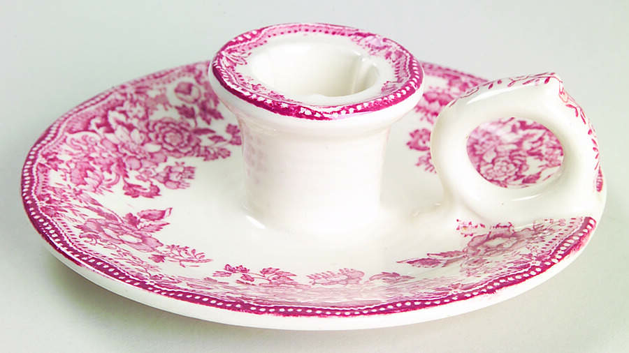 Tonquin Red Pink Candleholder by Royal Staffordshire-1