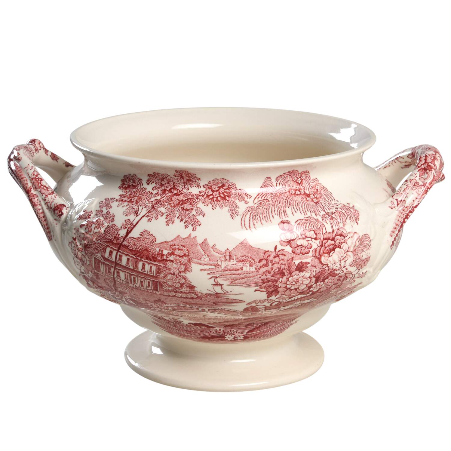 Tonquin Red Pink Small Tureen No LId by Royal Staffordshire-1