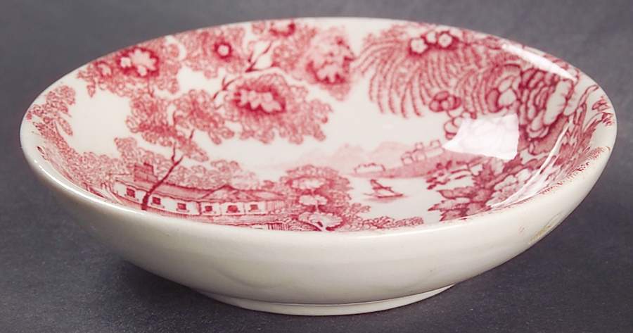Tonquin Red Pink Master Salt Dip by Royal Staffordshire-1