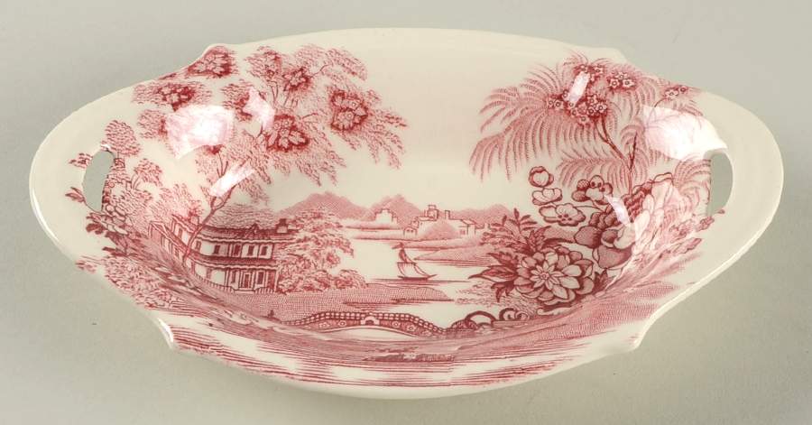 Tonquin Red Pink Soap Dish by Royal Staffordshire-1