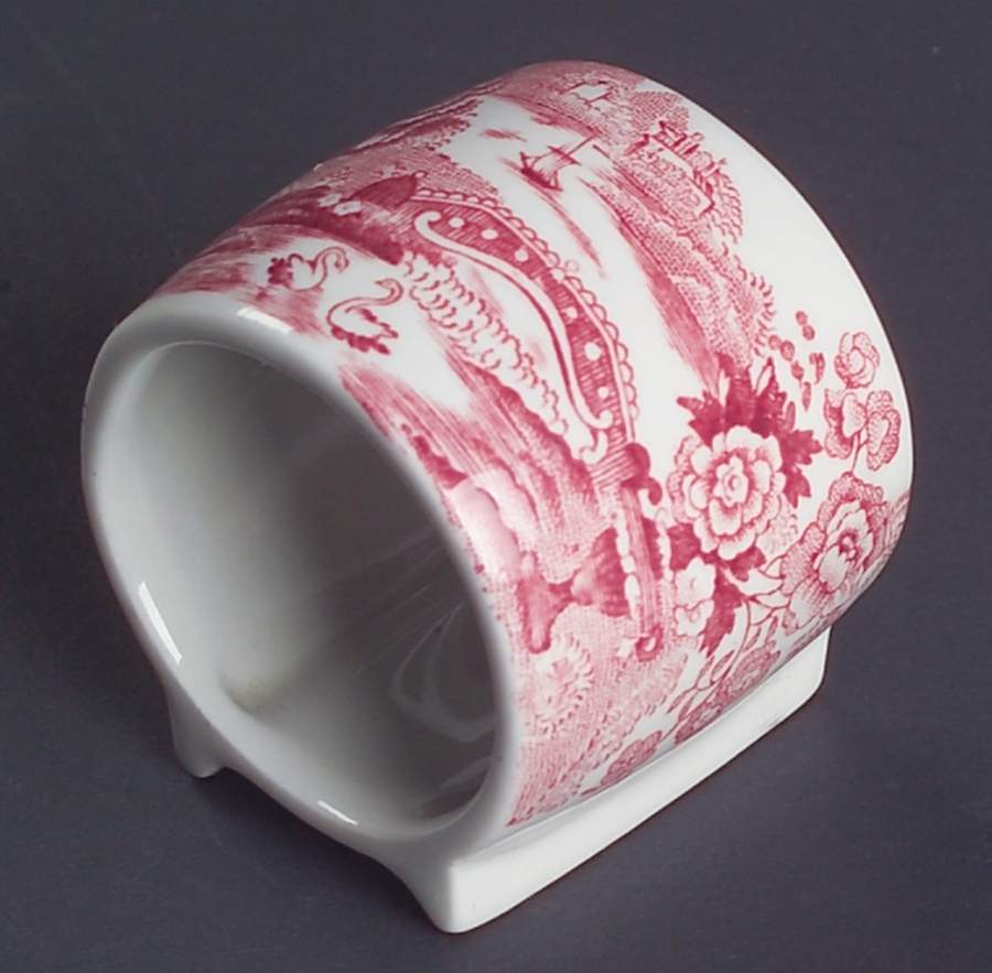 Tonquin Red Pink Napkin Ring by Royal Staffordshire-1