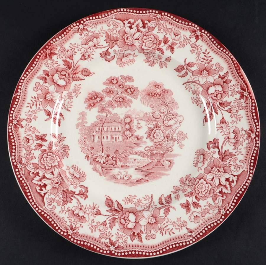 Tonquin Red Pink Dinner Plate by Royal Staffordshire-1