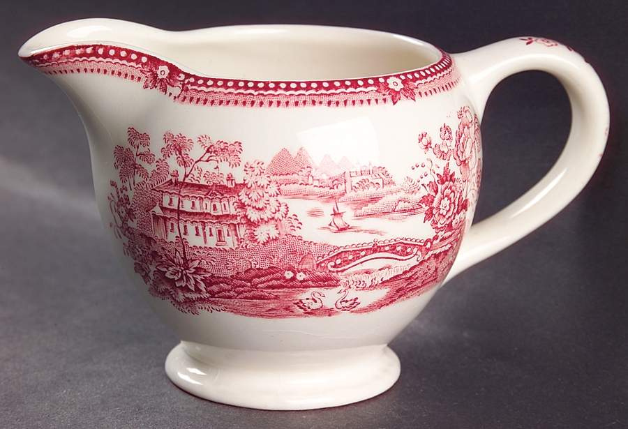 Tonquin Red Pink Creamer by Royal Staffordshire-1