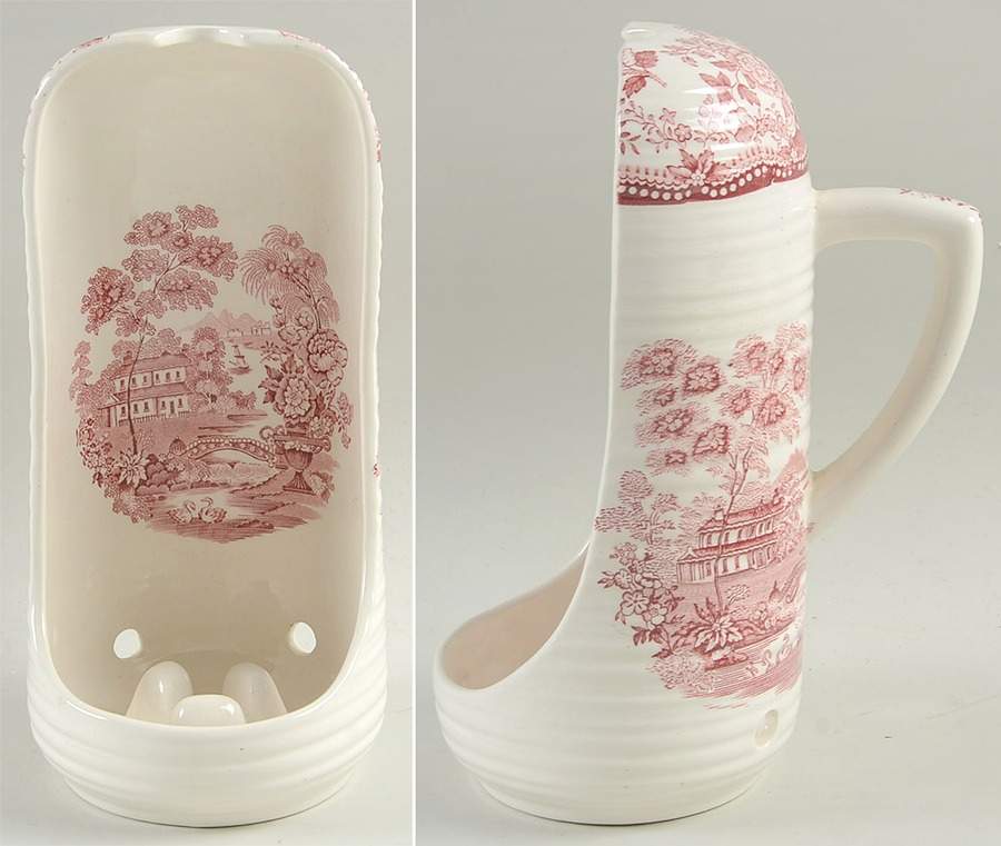 Tonquin Red Pink Night Light Candle by Royal Staffordshire-1