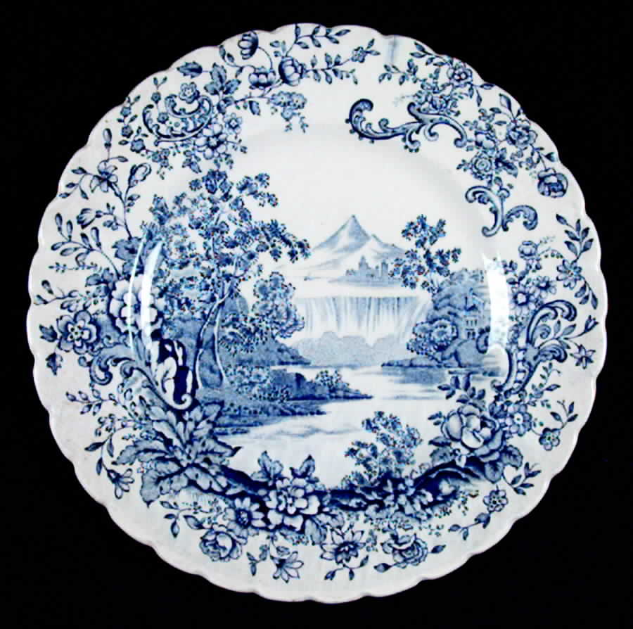 Waterfall blue Bread & Butter Plate by Royal Staffordshire-1