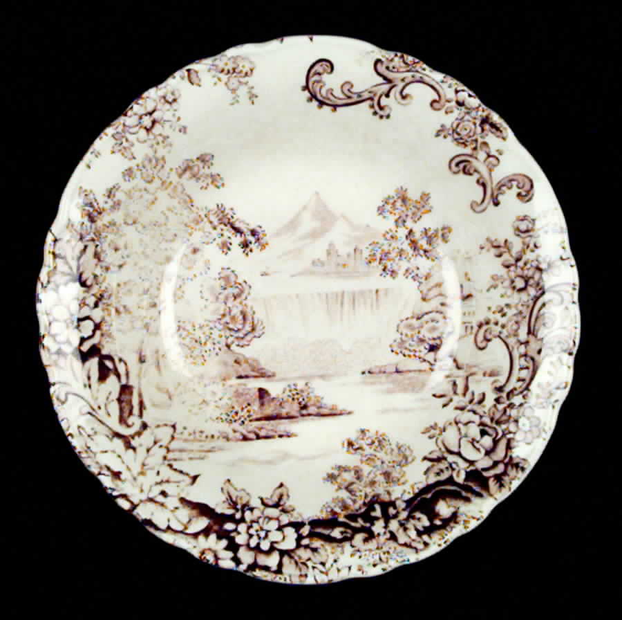 Waterfall Brown Fruit/Dessert (Sauce) Bowl by Royal Staffordshire-1