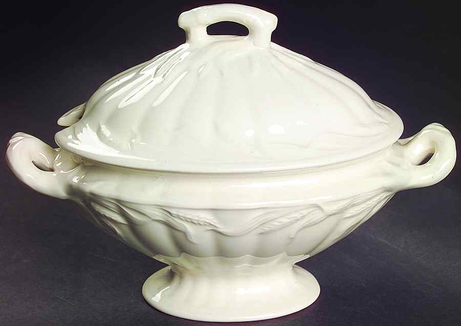 Wheat Sauce Boat & Lid by Arthur J Wilkinson-1