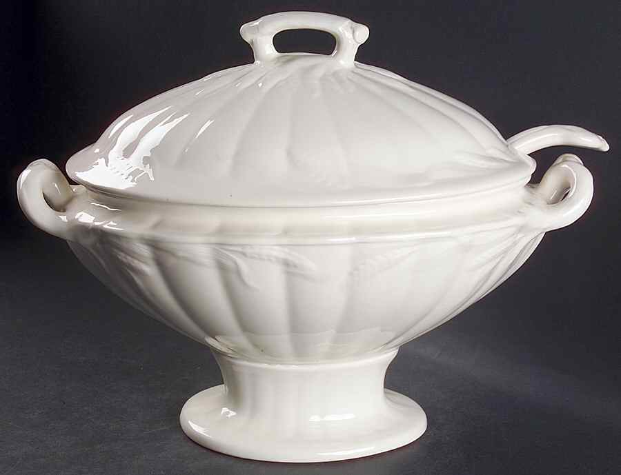 Wheat Tureen & Lid w/Ladle by Arthur J Wilkinson-1