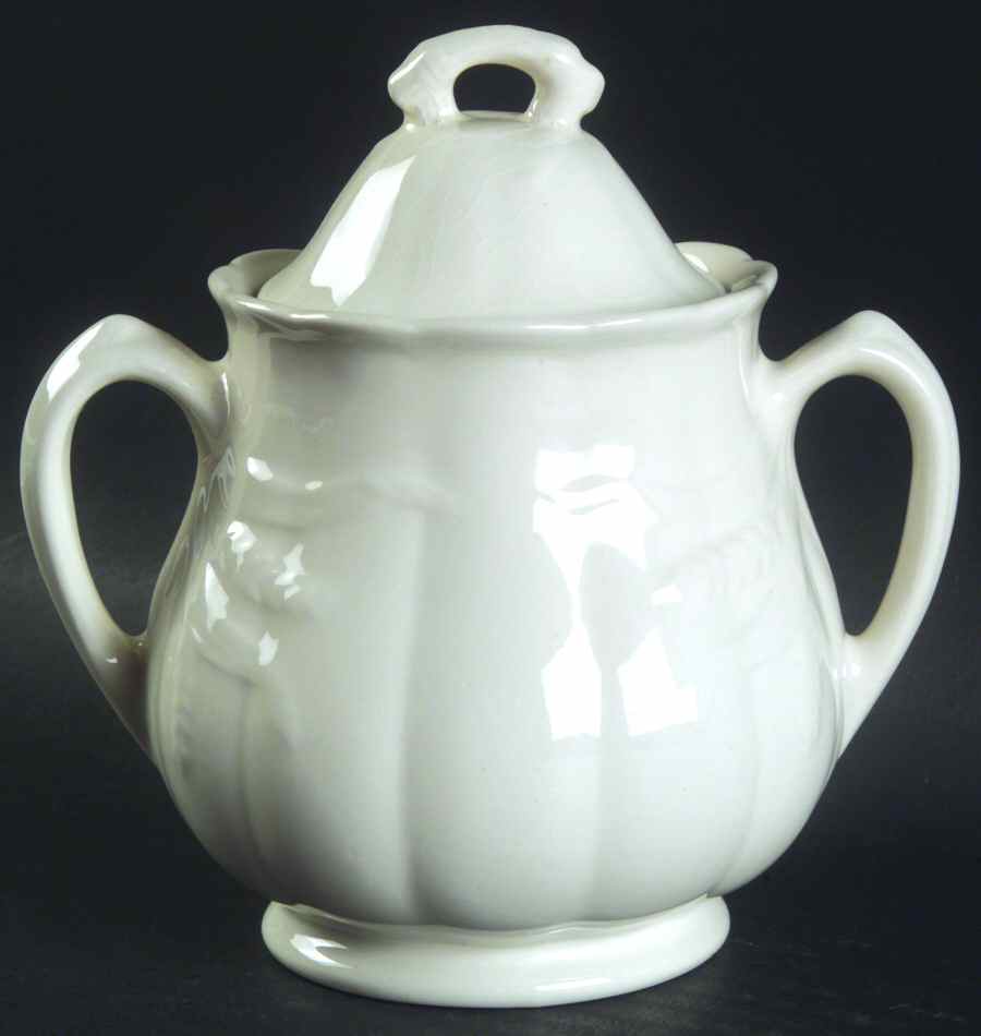 Wheat Sugar Bowl & Lid by Arthur J Wilkinson-1