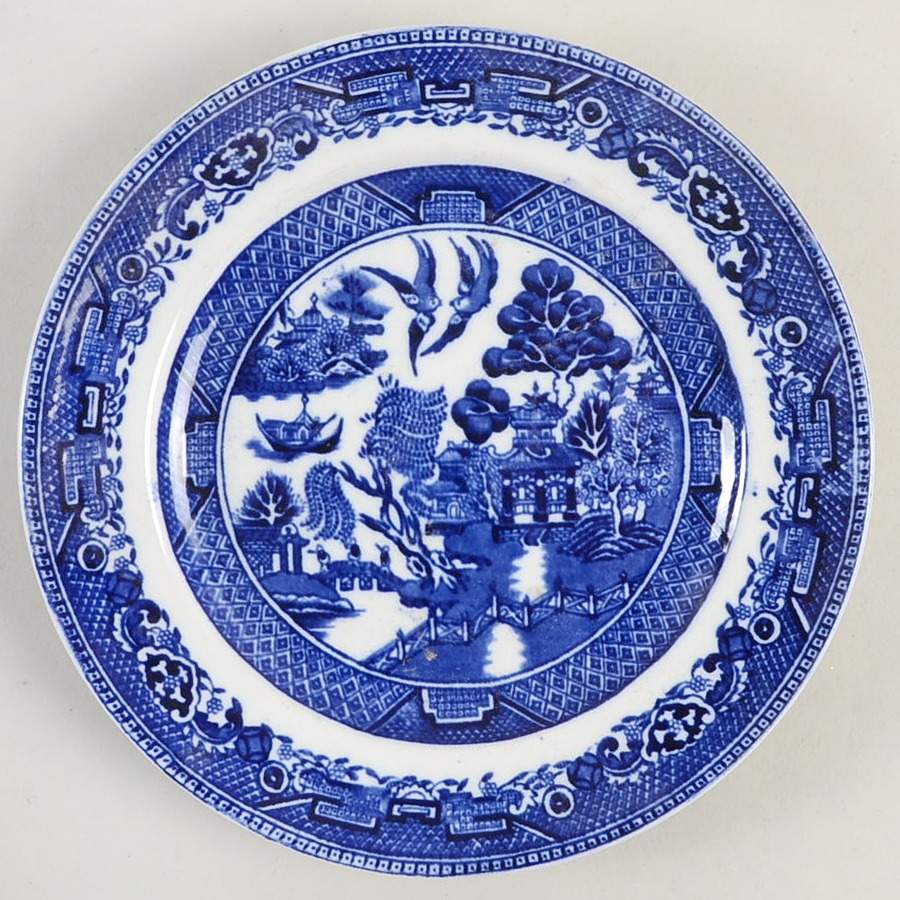 Ye Olde Blue Willow Bread & Butter Plate by Royal Staffordshire-1
