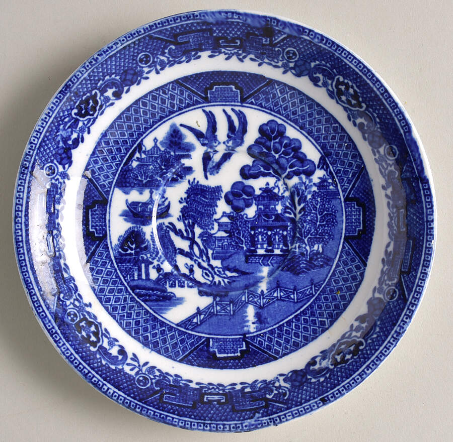 Ye Olde Blue Willow Saucer by Royal Staffordshire-1