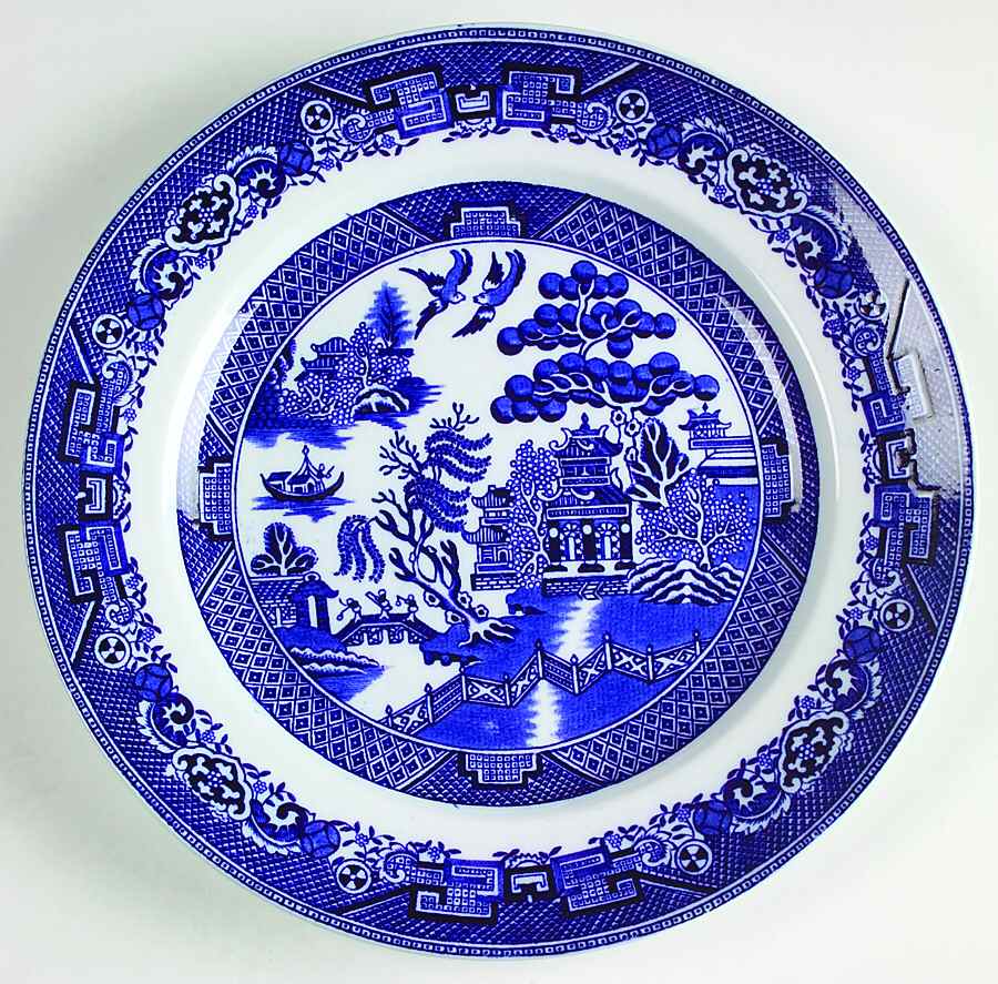 Ye Olde Blue Willow Luncheon Plate by Royal Staffordshire-1