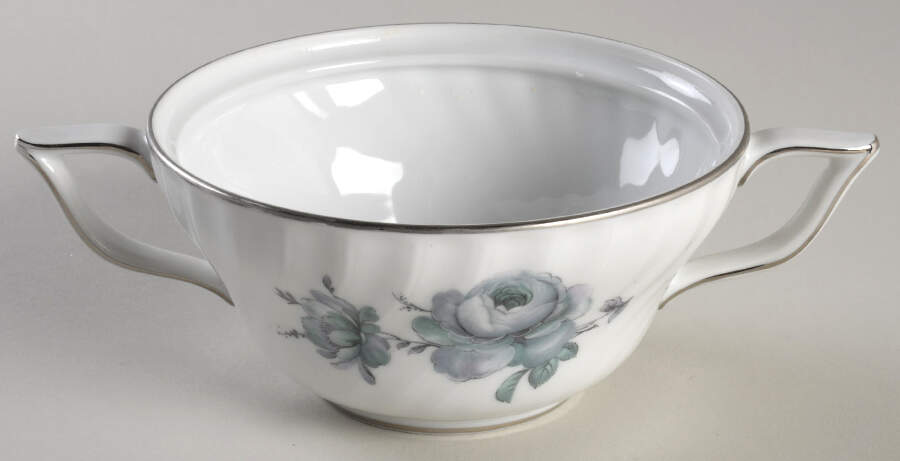 Moonglow Blue Sugar Bowl No Lid by Royal Tettau-1
