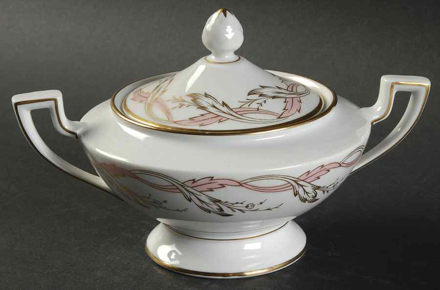 ROT13 Sugar Bowl & Lid by Royal Tettau-1