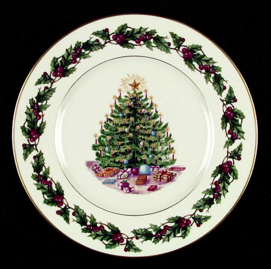 Christmas Tree Dinner Plate by Royal York (Germany)-1