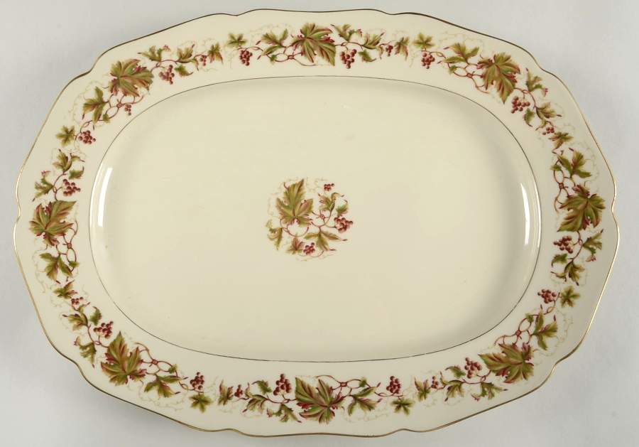 Falstaff 16" Oval Serving Platter by Royal York (Germany)-1