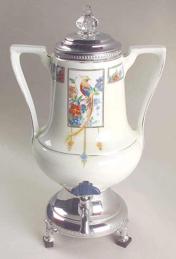 Golden Pheasant Electric Coffee Urn & Lid No Cord by Royal Rochester-1