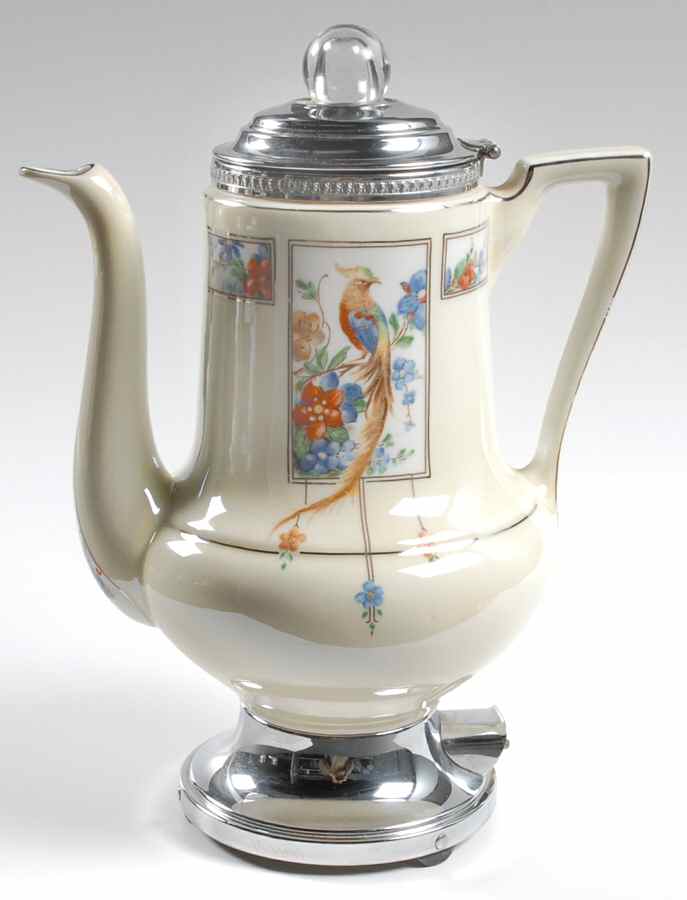 Golden Pheasant Electric Percolator with Cord by Royal Rochester-1