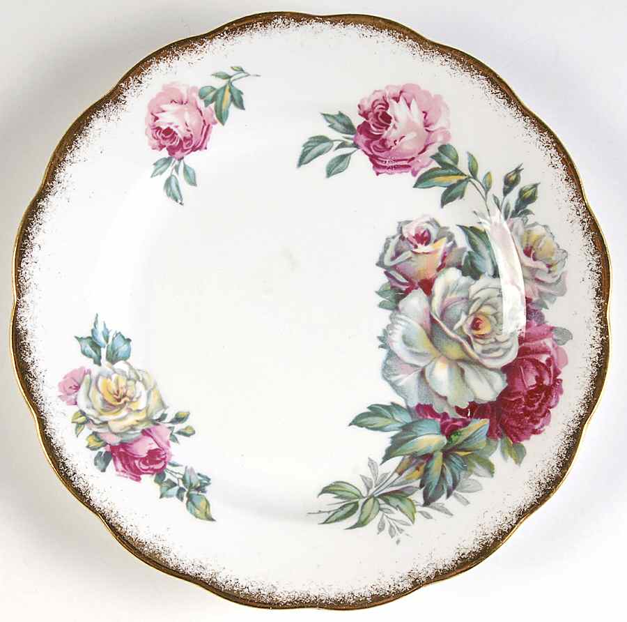 Irish Elegance (Brushed Gold Trim) Salad Plate by Royal Standard-1