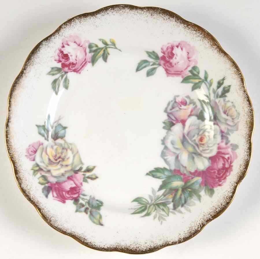 Irish Elegance (Brushed Gold Trim) Bread & Butter Plate by Royal Standard-1