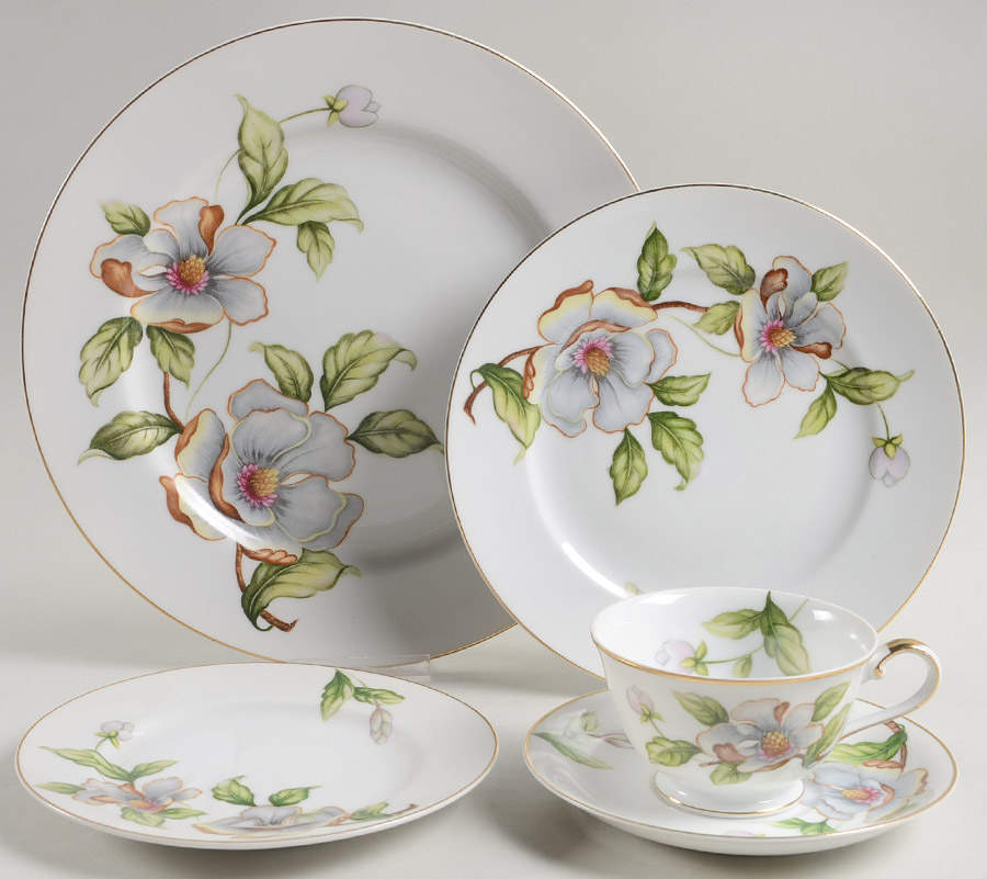 Dogwood 5 Piece Place Setting by Roselyn-1