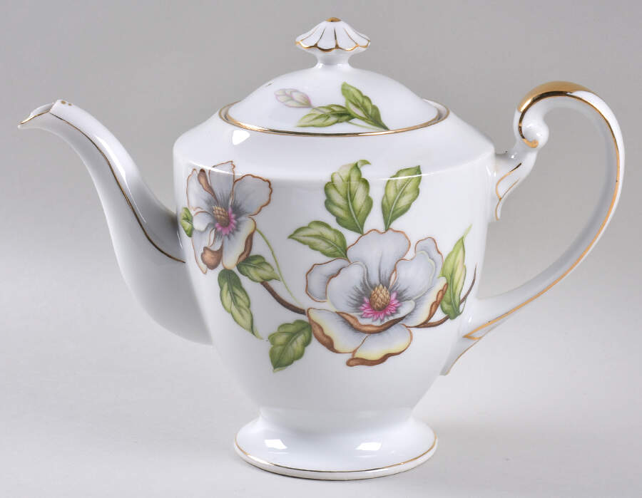 Dogwood Teapot & Lid by Roselyn-1