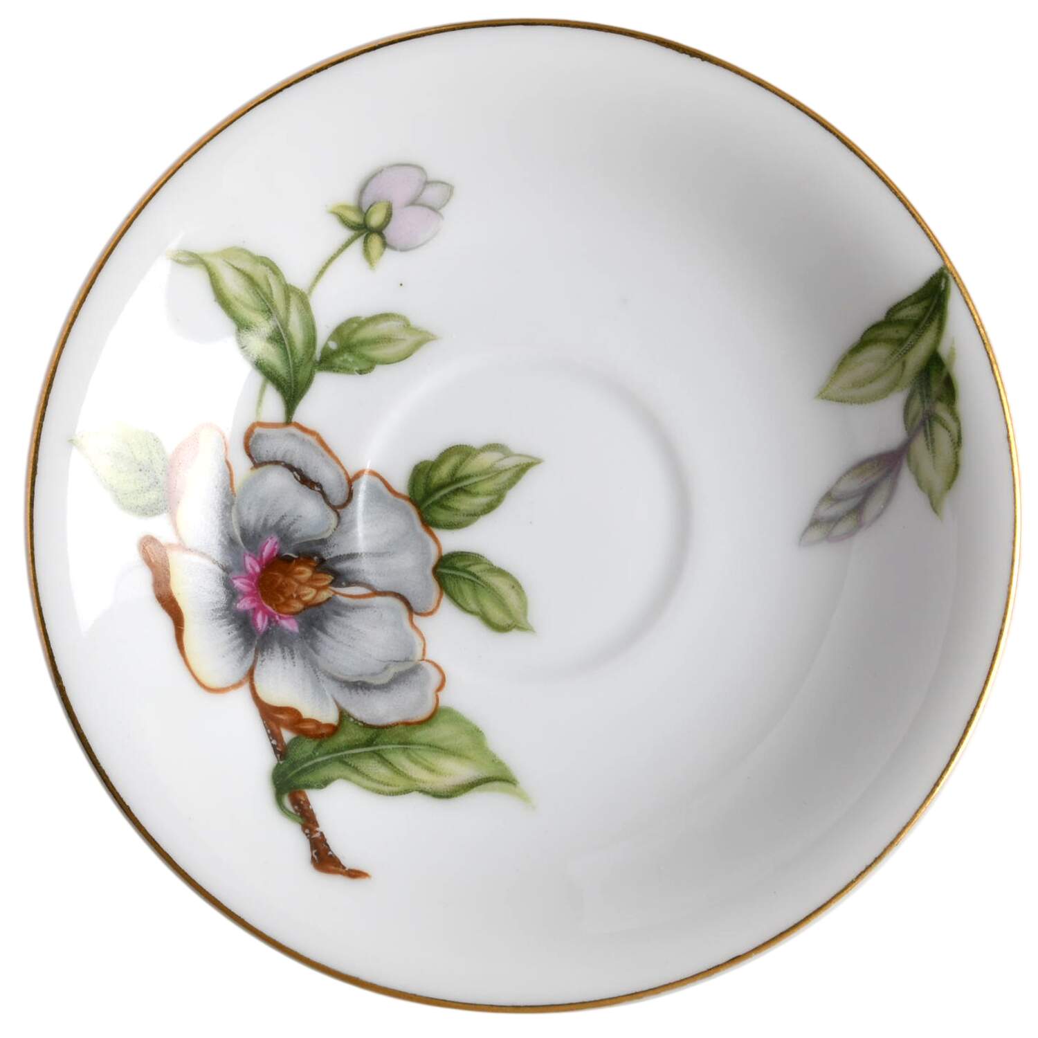 Dogwood Saucer for Demitasse Cup by Roselyn-1