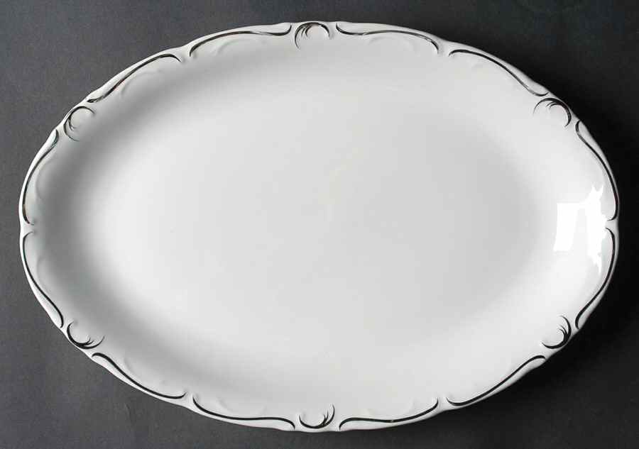 Simplicity 14" Oval Serving Platter by Royal Sovereign-1