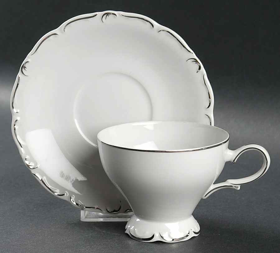 Simplicity Footed Cup & Saucer Set by Royal Sovereign-1