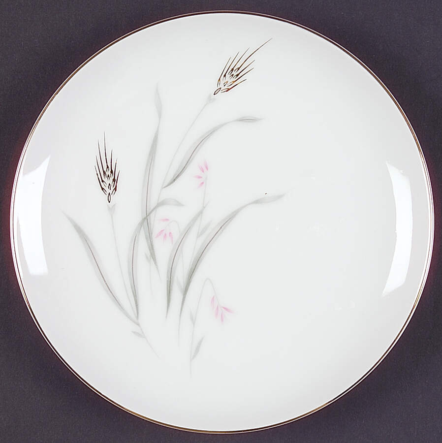 Summer Song Gold Bread & Butter Plate by Royal Sovereign-1