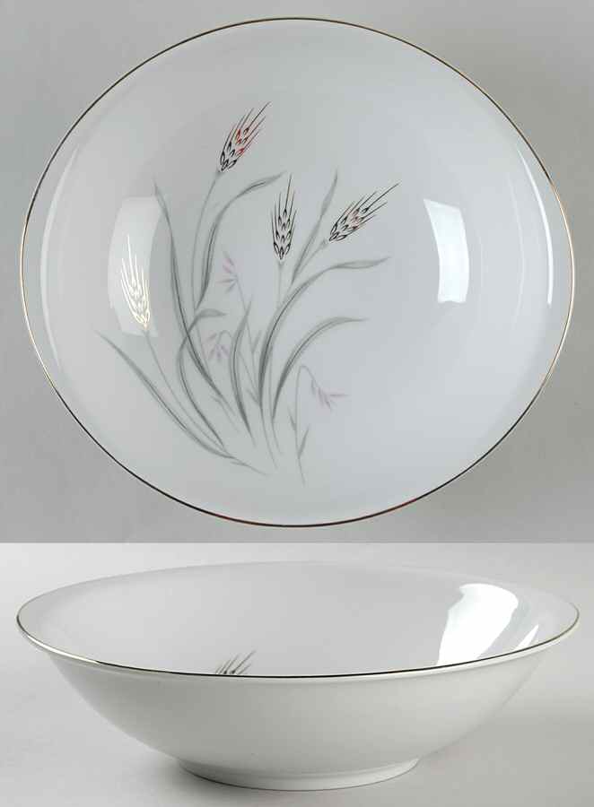 Summer Song Gold 9" Round Vegetable Bowl by Royal Sovereign-1