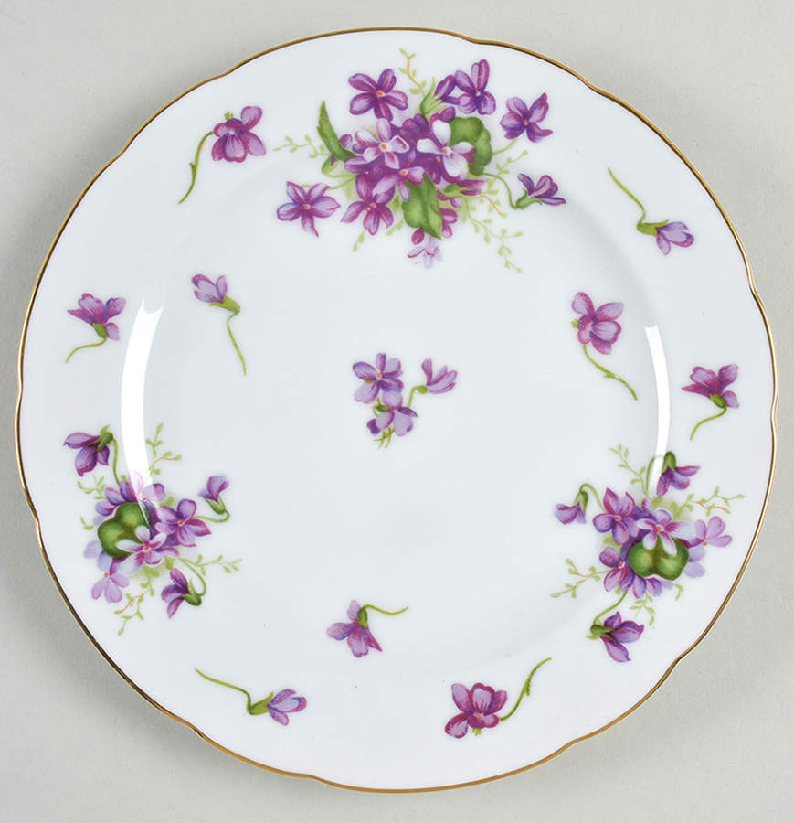 Spring Violets Salad Plate by Rossetti-1