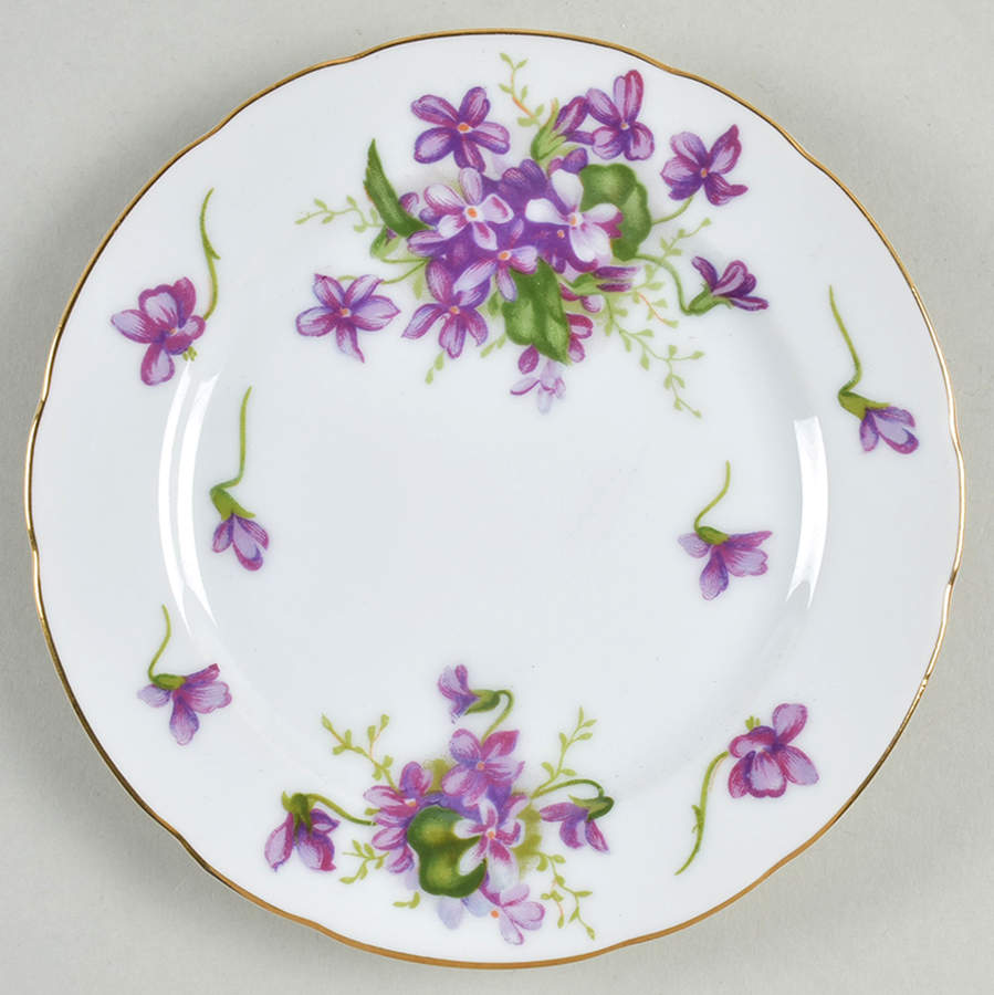 Spring Violets Bread & Butter Plate by Rossetti-1