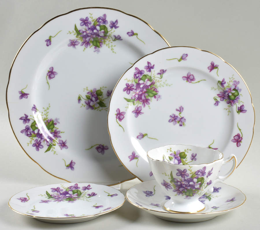 Spring Violets 5 Piece Place Setting by Rossetti-1