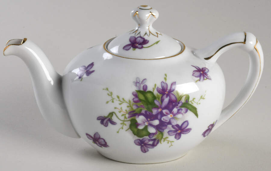 Spring Violets Mini Teapot & Lid by Rossetti-1