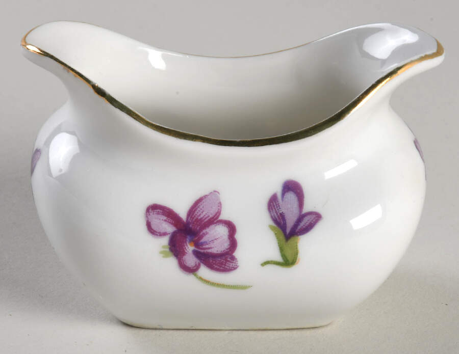 Spring Violets Mini Open Sugar Bowl by Rossetti-1