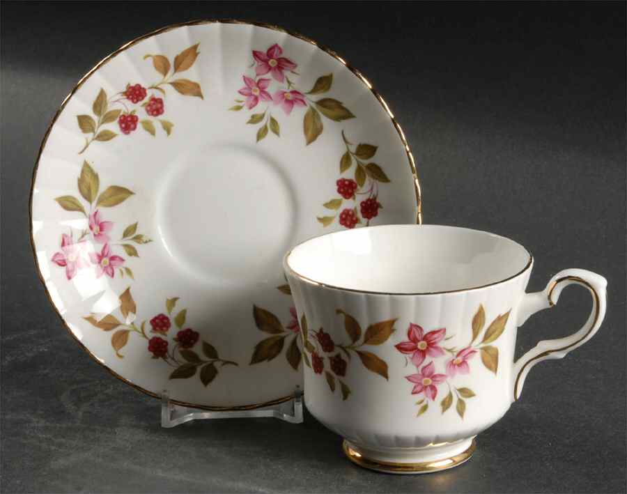 Fragrance Footed Cup & Saucer Set by Royal Stafford-1