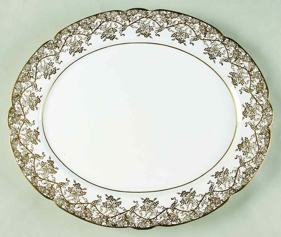 Grape Vine 15" Oval Serving Platter by Royal Stafford-1