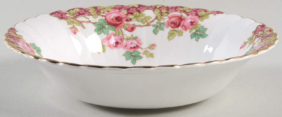 Olde English Garden Red Coupe Cereal Bowl by Royal Stafford-1