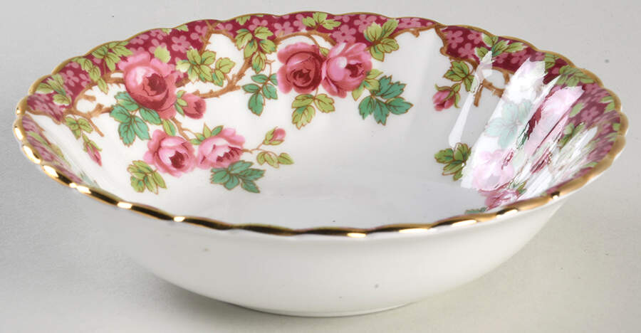 Olde English Garden Red Fruit/Dessert (Sauce) Bowl by Royal Stafford-1
