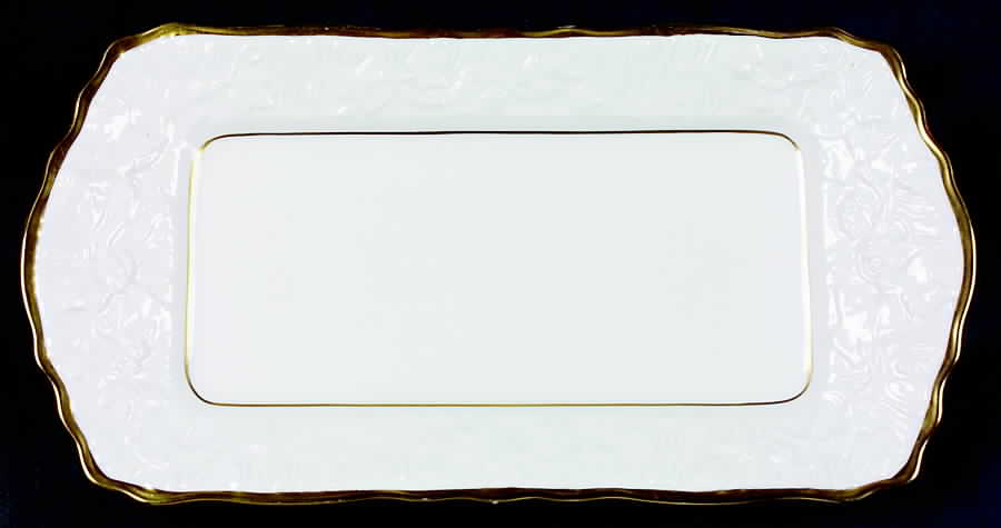 Old English Oak Gold Large Sandwich Tray by Royal Stafford-1
