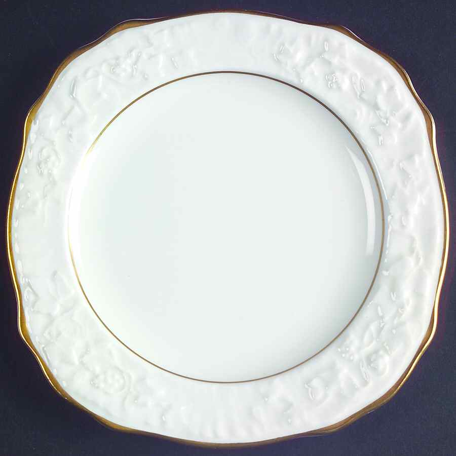 Old English Oak Gold Square Bread & Butter Plate by Royal Stafford-1