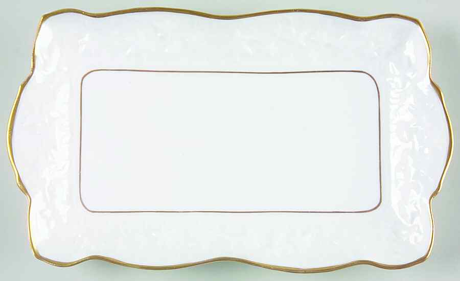 Old English Oak Gold Tray for Mini Creamer & Open Sugar by Royal Stafford-1