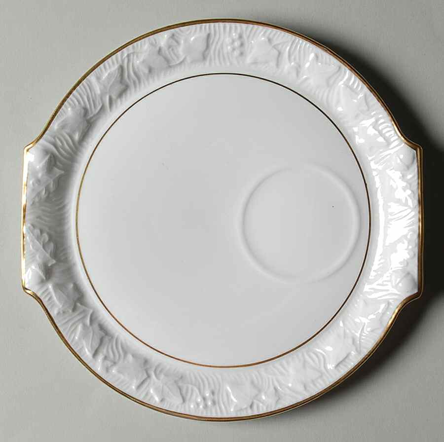 Old English Oak Gold Snack Plate by Royal Stafford-1