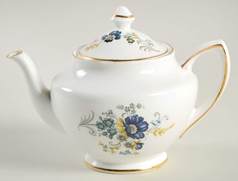 Blue Corn Flower Small Teapot & Lid by Royal Tara-1