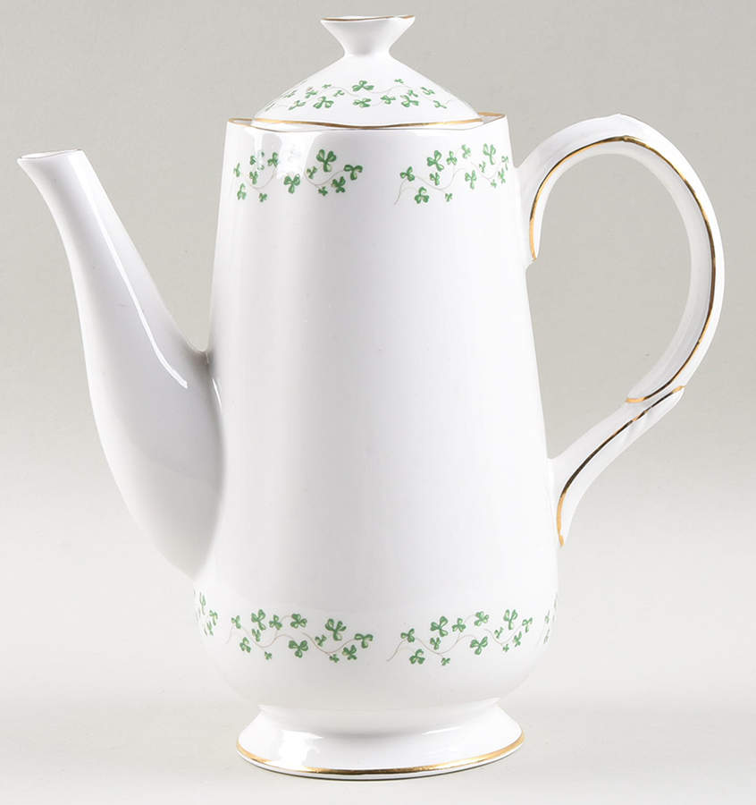 Shamrock Coffee Pot & Lid by Royal Tara-1