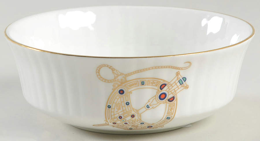 Tara Brooch (Smooth, Ribbed Rim) Fruit/Cereal Bowl by Royal Tara-1