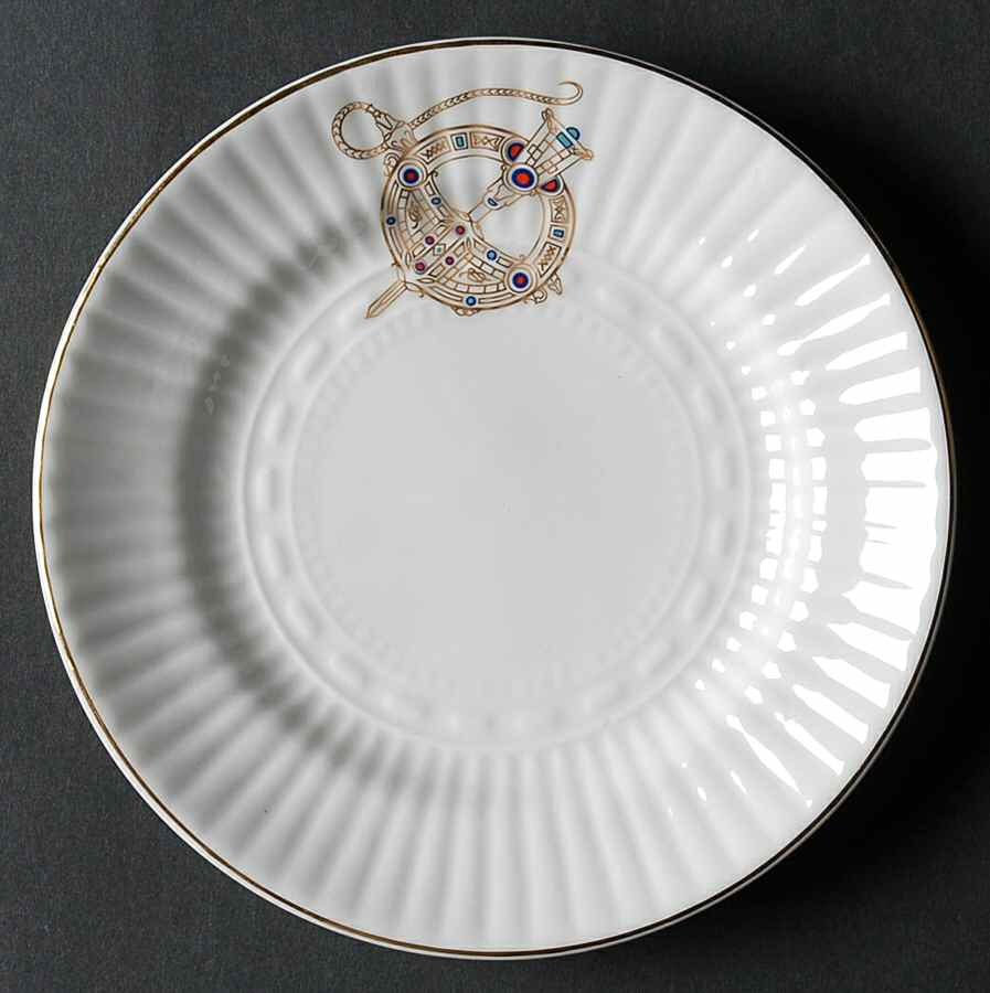 Tara Brooch (Smooth, Ribbed Rim) Bread & Butter Plate by Royal Tara-1