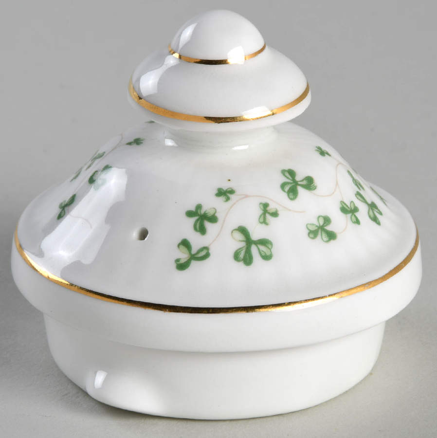 Trellis Shamrock (Ribbed, Fluted) Lid for Teapot by Royal Tara-1