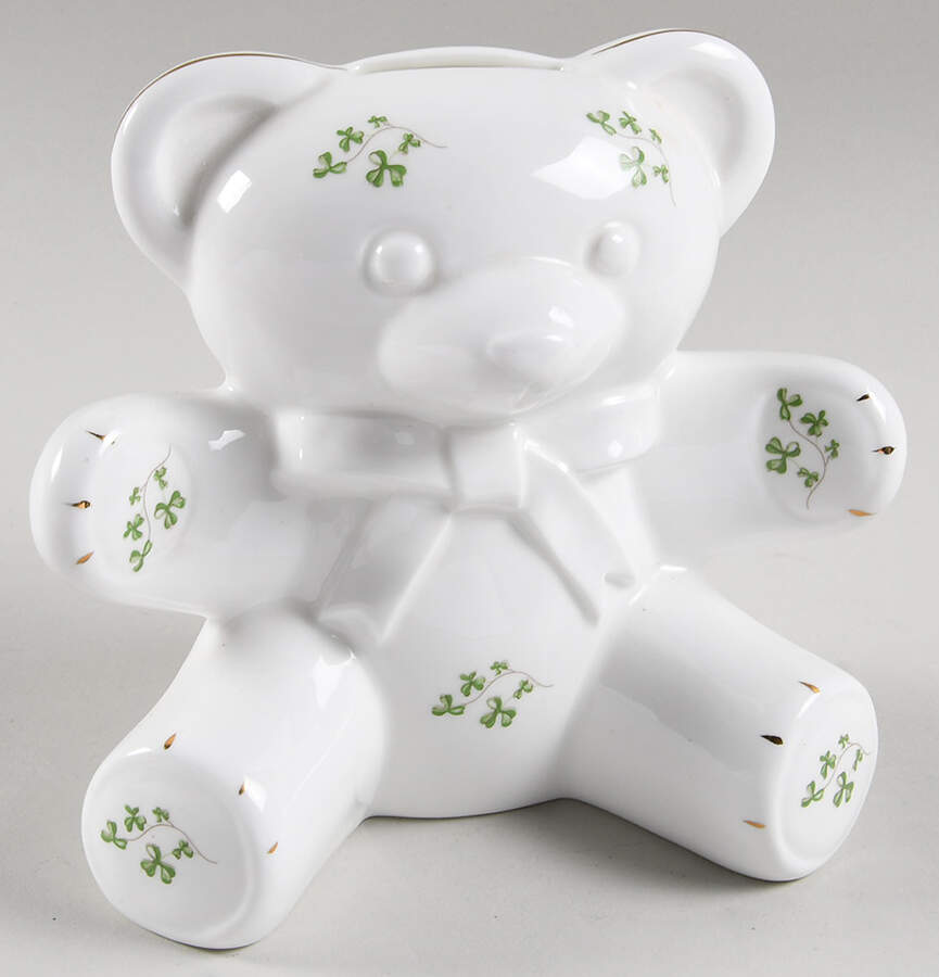 Trellis Shamrock (Ribbed, Fluted) Figural Bank by Royal Tara-1
